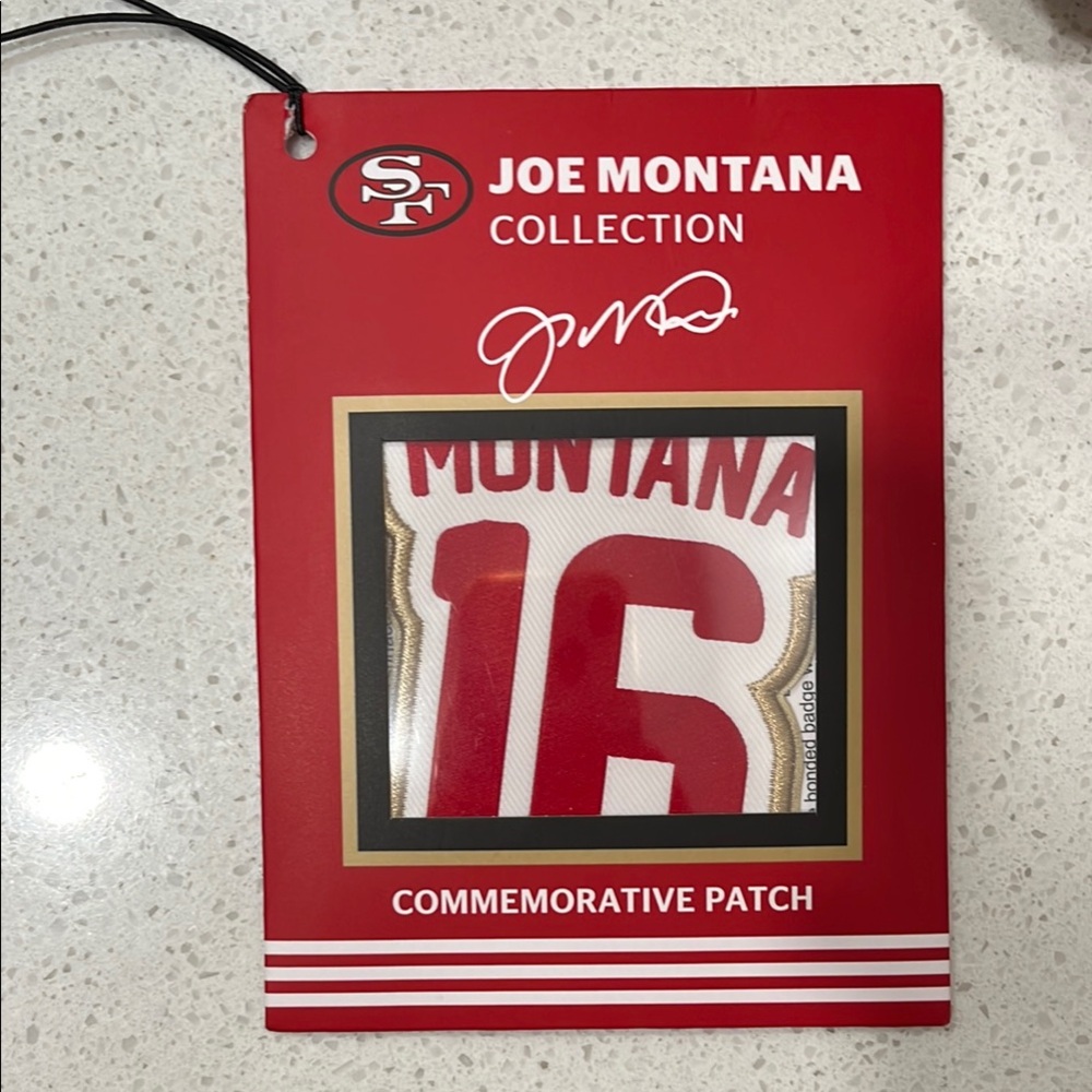 Joe Montana Commemorative Patch